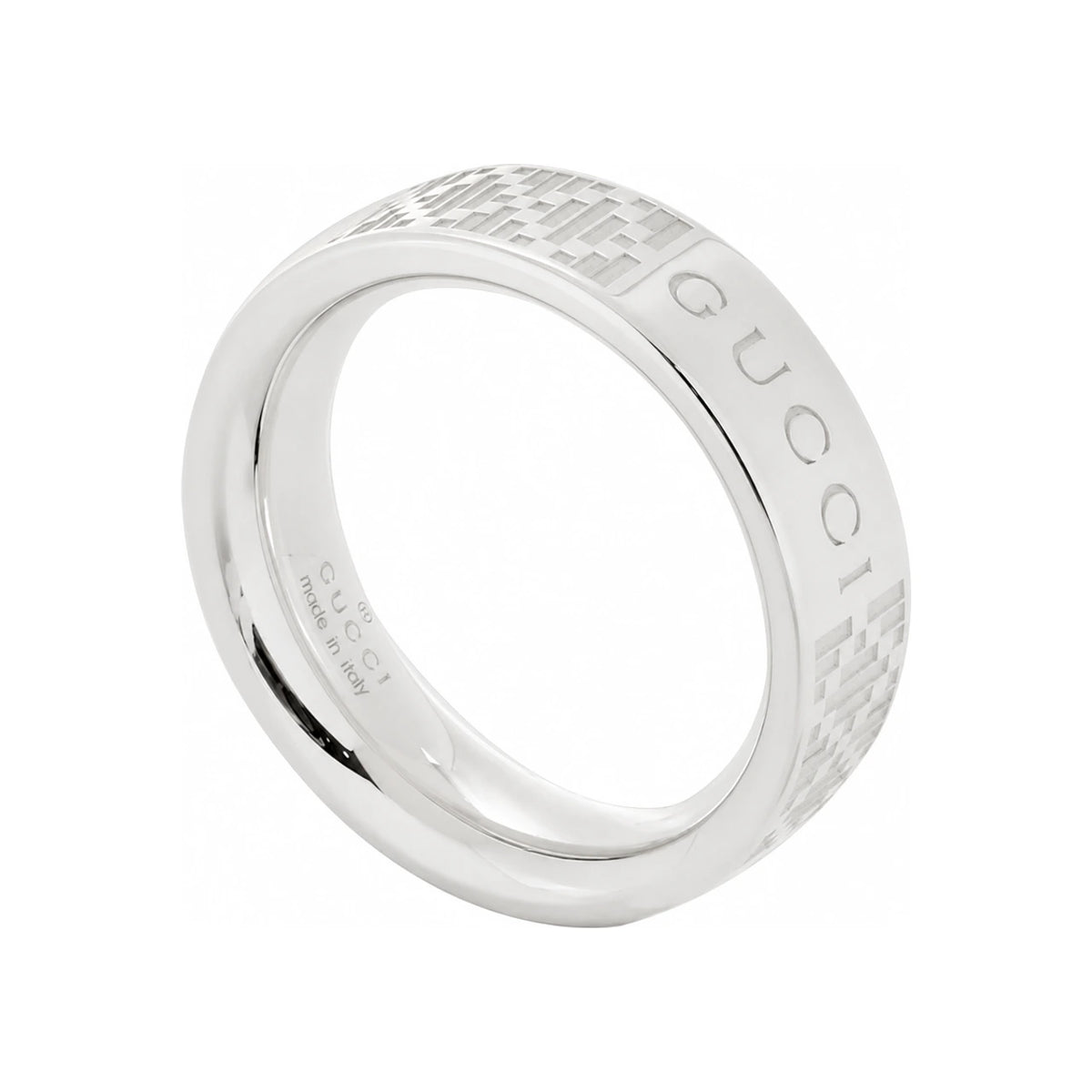 GUCCI Diamante Silver Ring
