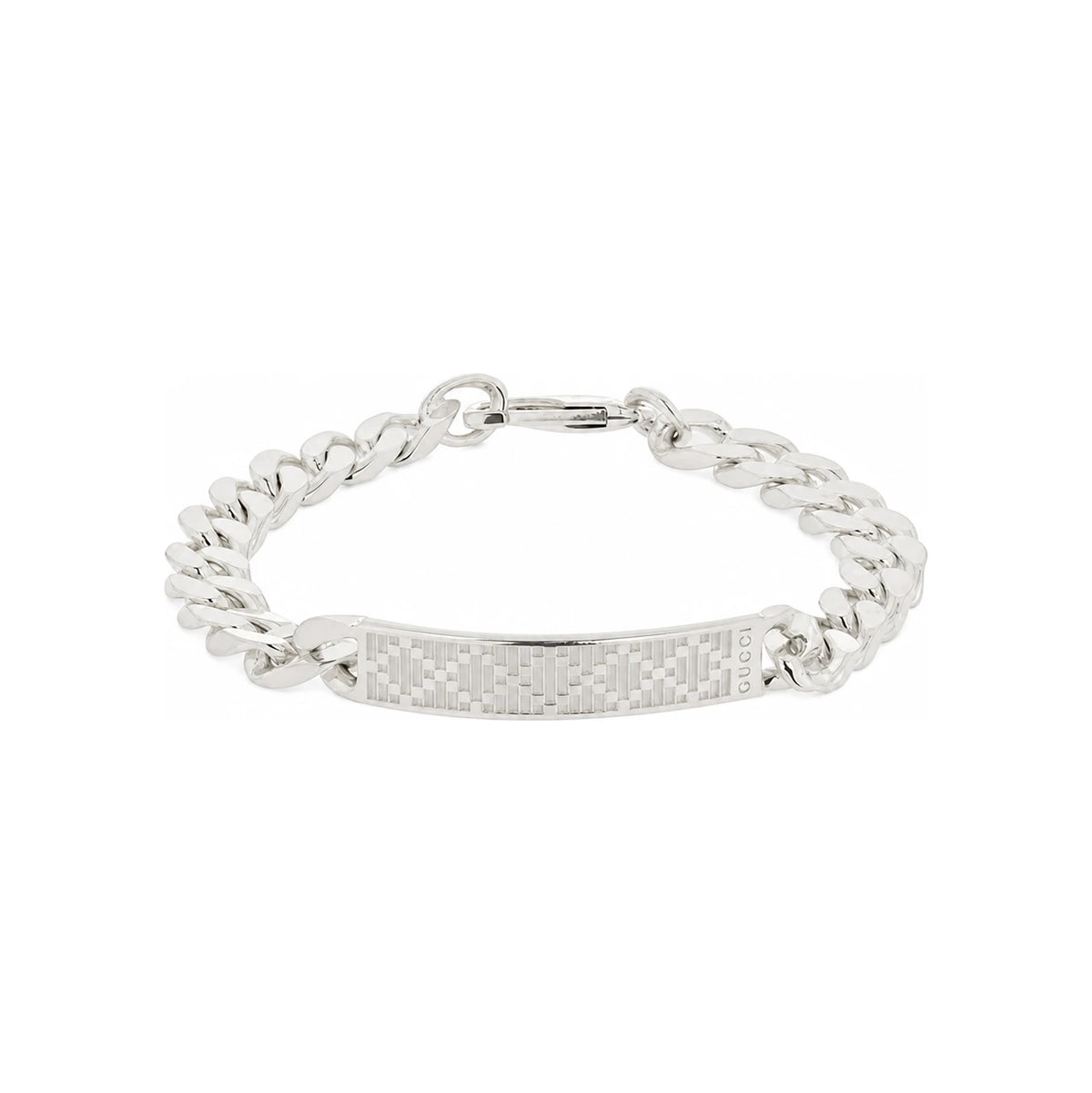 GUCCI Diamante Chain Bracelet Silver Jewelry