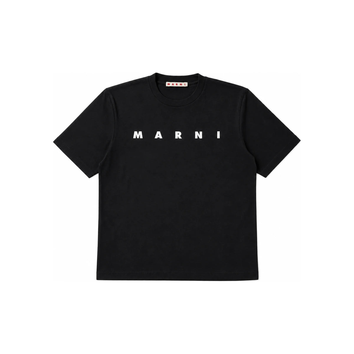 Marni Kids Women Logo Print Short Sleeve T-Shirt Black M01601 M00RF 0M900