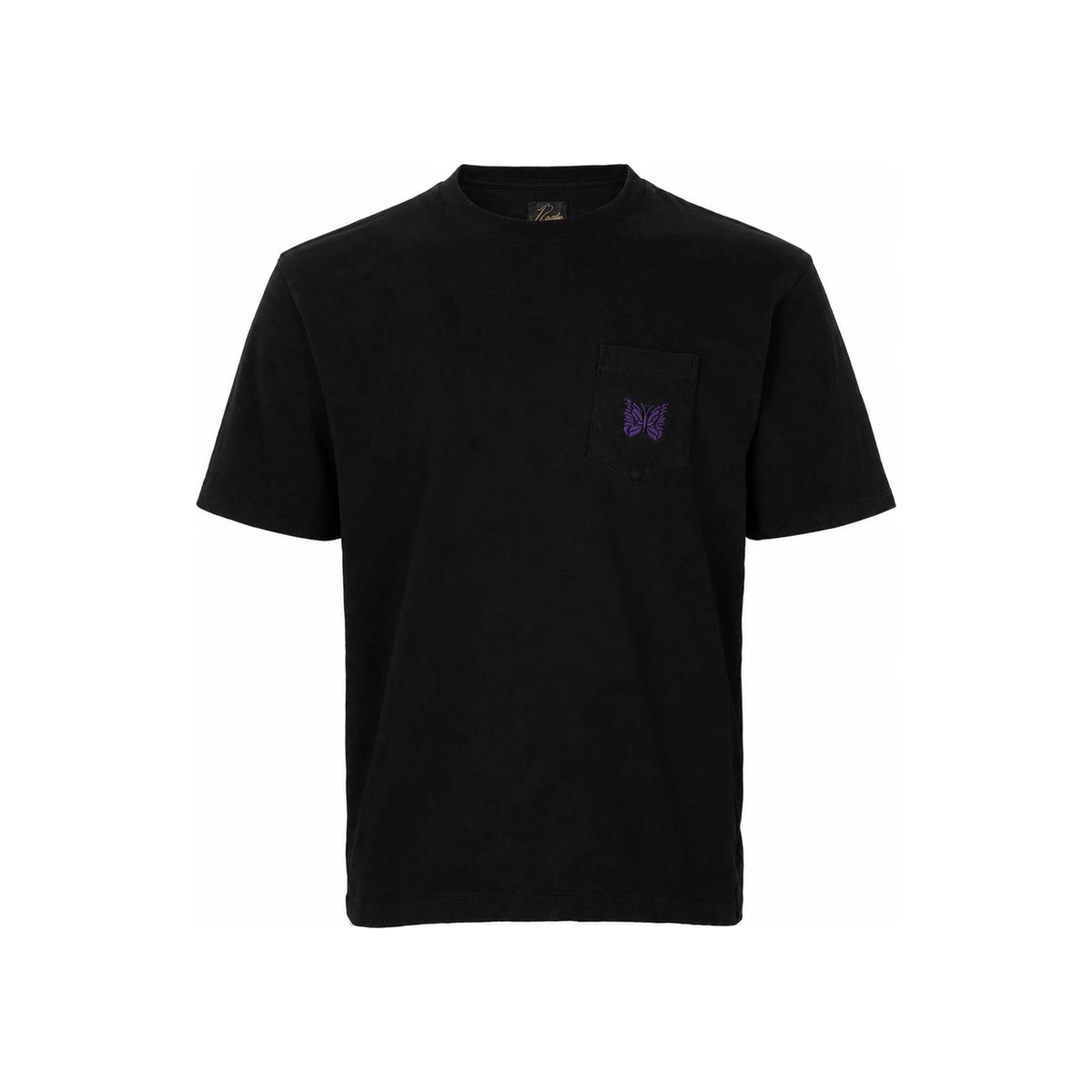 NEEDLES Black Logo Embroidered Pocket T-Shirt