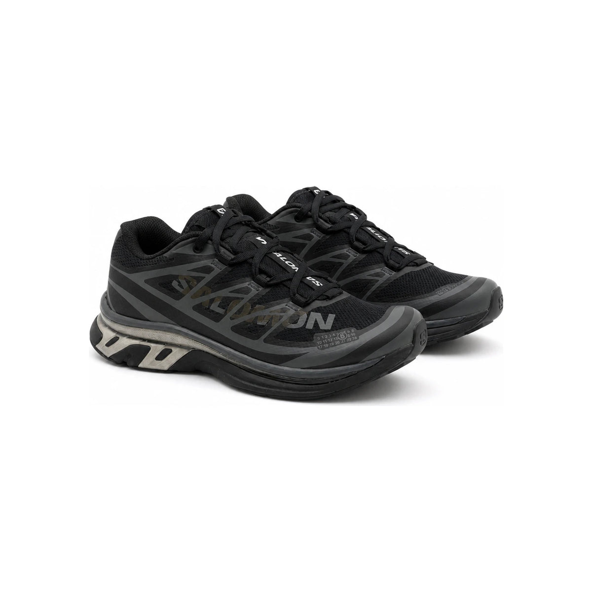 SALOMON x MM6 Maison Margiela XT Black Low-Top Sneakers