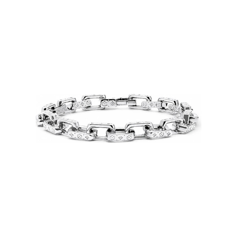 Louis Vuitton Mini Monogram Chain Bracelet 9cm Diameter