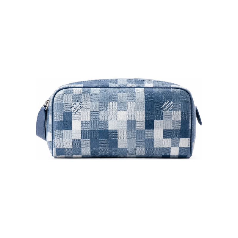 Louis Vuitton Denim Blue Dopp Kit Toiletry Bag