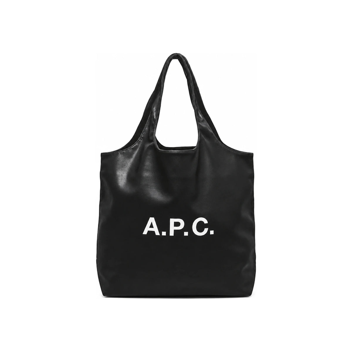 A.P.C. Ninon Black Leather Tote Bag 61565 LZZ