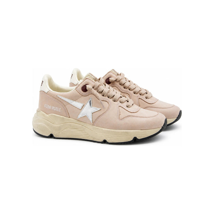 GOLDEN GOOSE Running Sole Leather Star Low-Top Sneakers White