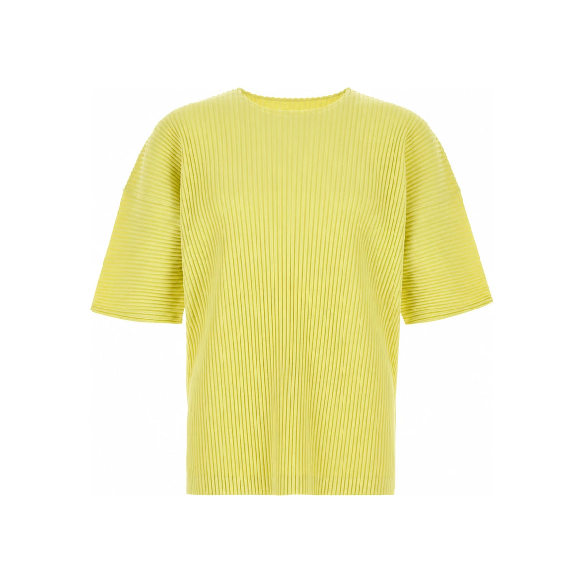 Issey Miyake Homme Plissé Short Sleeve T-Shirt Zucchini Yellow