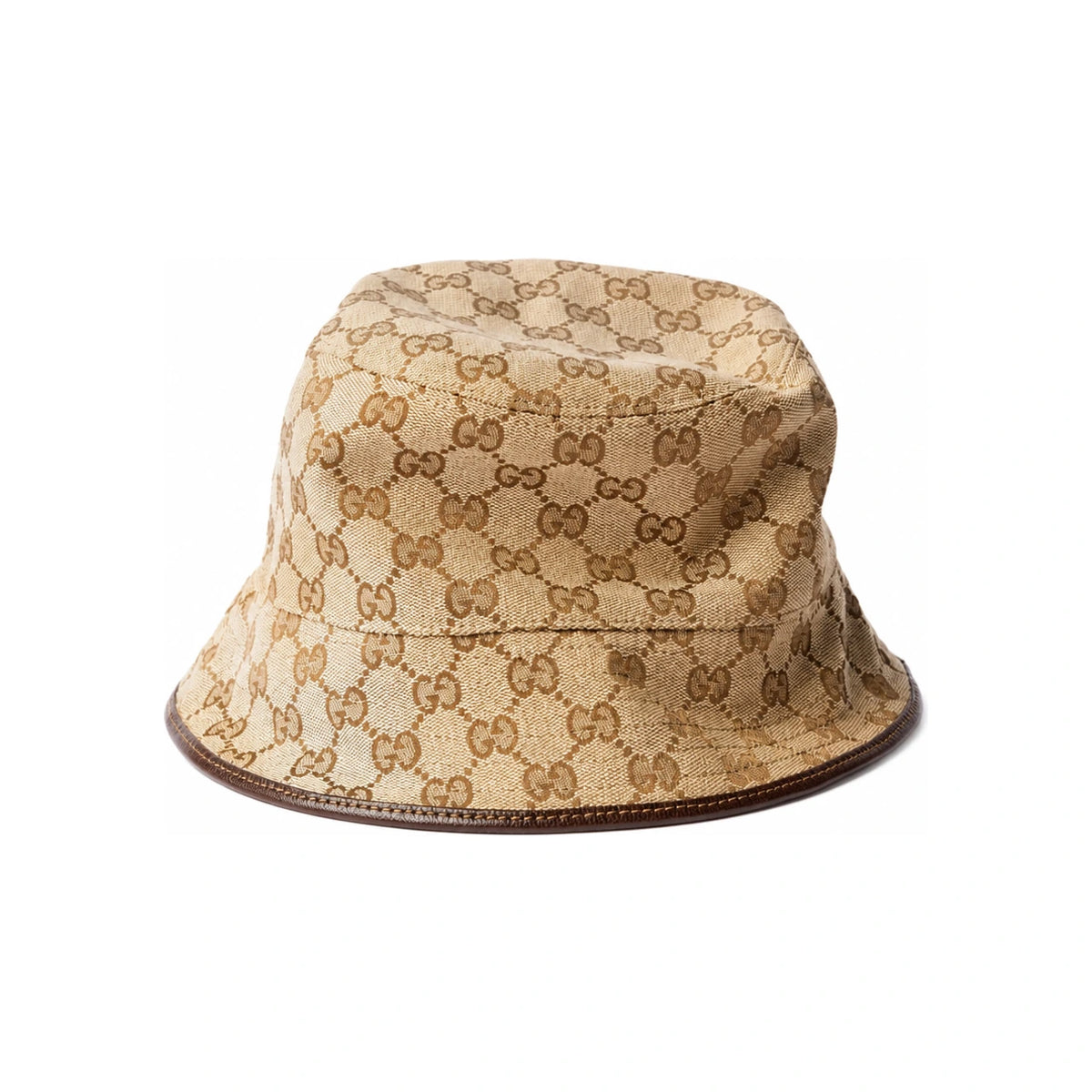 GUCCI Beige Canvas Bucket Hat