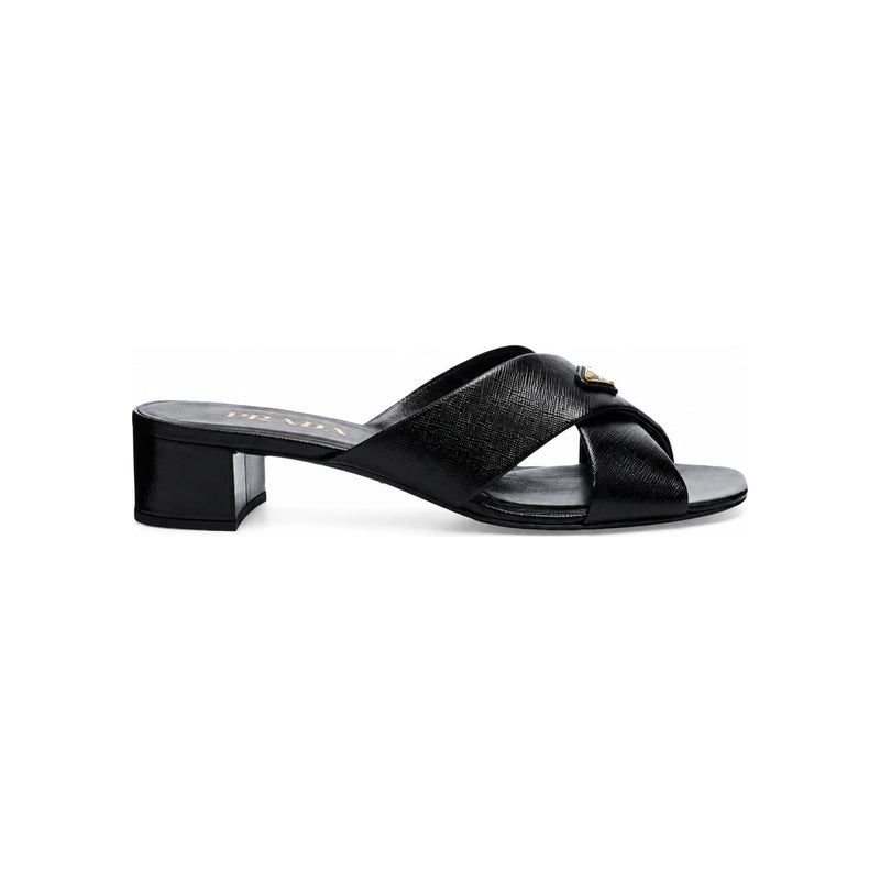 PRADA Triangle Logo Heel Sandal for Women 1XX788 035 F0002
