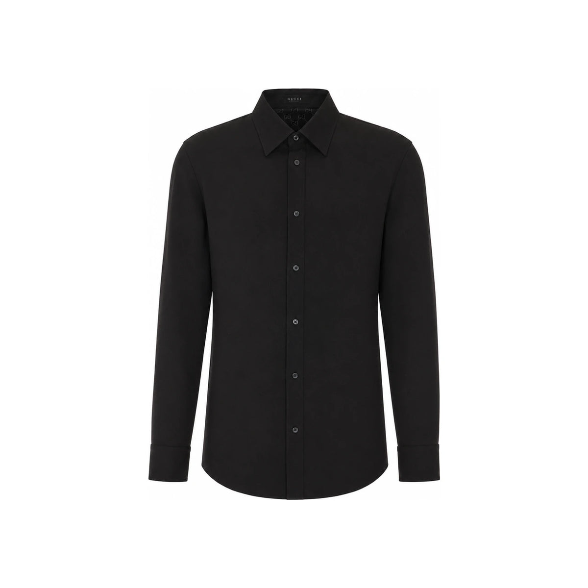 GUCCI Black Long Sleeve Dress Shirt Men Cotton