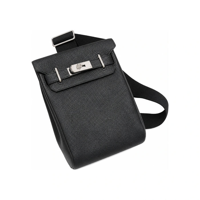 HERMES Hac A Dos PM Backpack Black Palladium Hardware Unisex