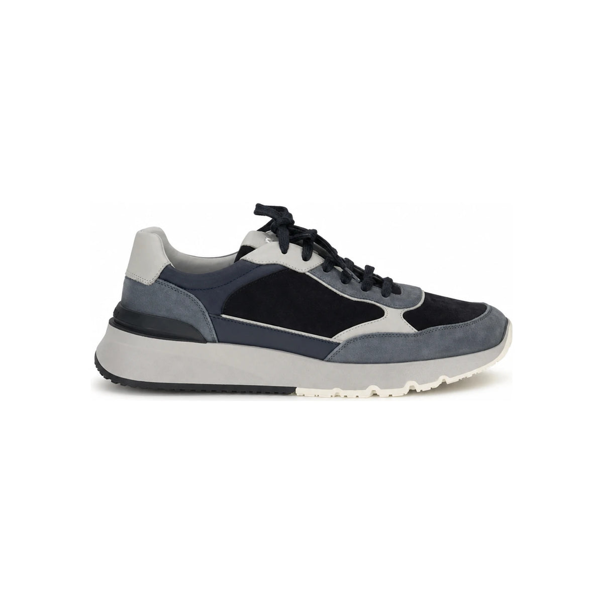 Brunello Cucinelli Nubuck Suede Running Sneakers Light Grey Men’s