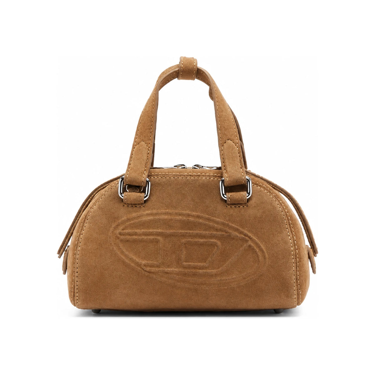 DIESEL Black Leather Tote Shoulder Bag