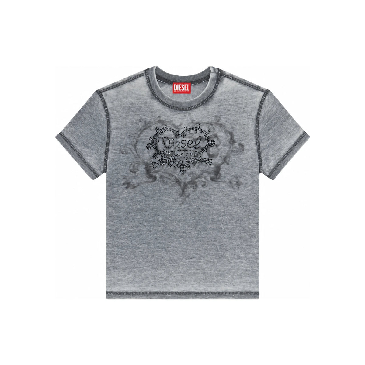 DIESEL Short Sleeve T-Shirt White Women’s Cotton Top