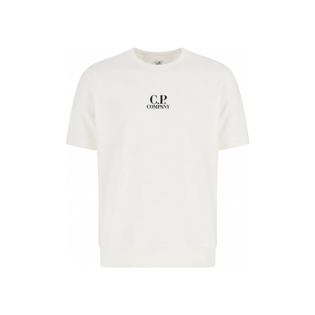 CP Company Logo Print Short Sleeve T-Shirt White Men