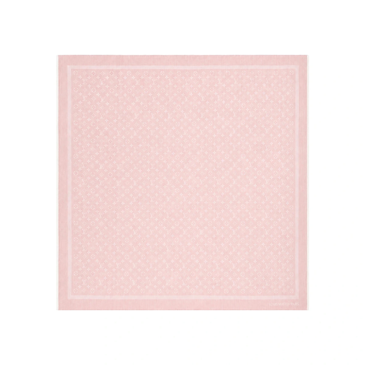 Louis Vuitton Monogram Denim Shawl Light Pink Scarf M98341