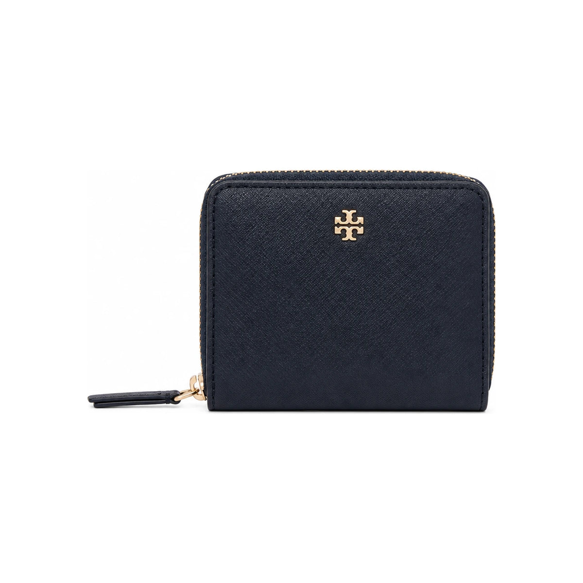 Tory Burch Saffiano Leather Emerson Zip Around Mini Card Wallet