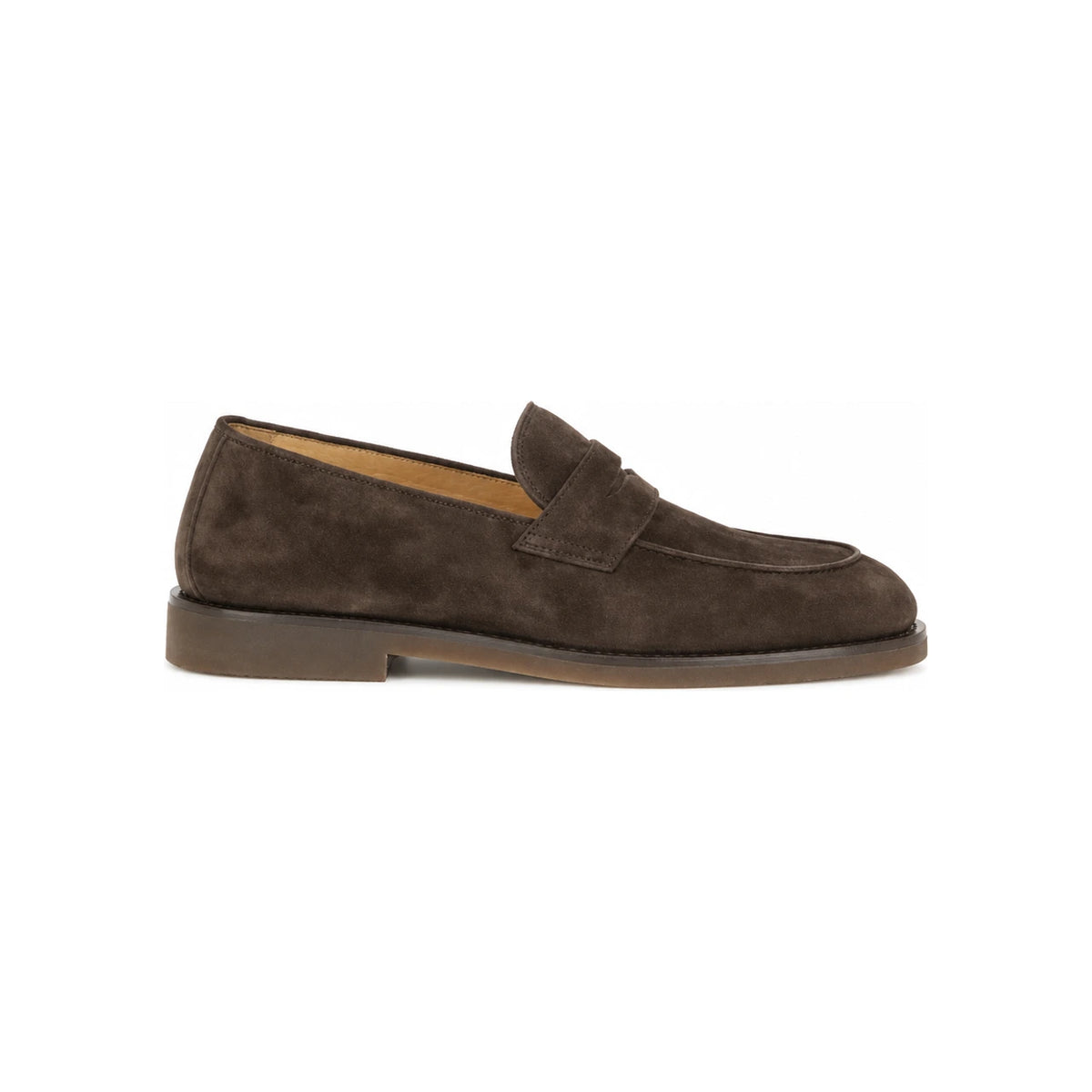 Brunello Cucinelli Mocha Suede Low-Top Sneakers for Men