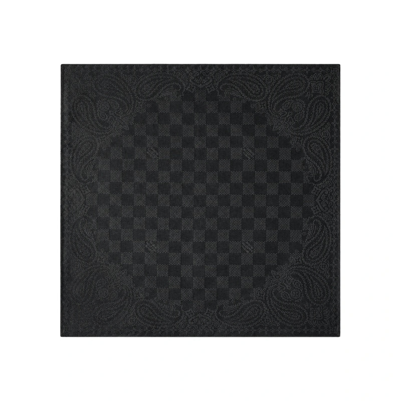 Louis Vuitton Bandana Damier Pocket Square Scarf Black M96919