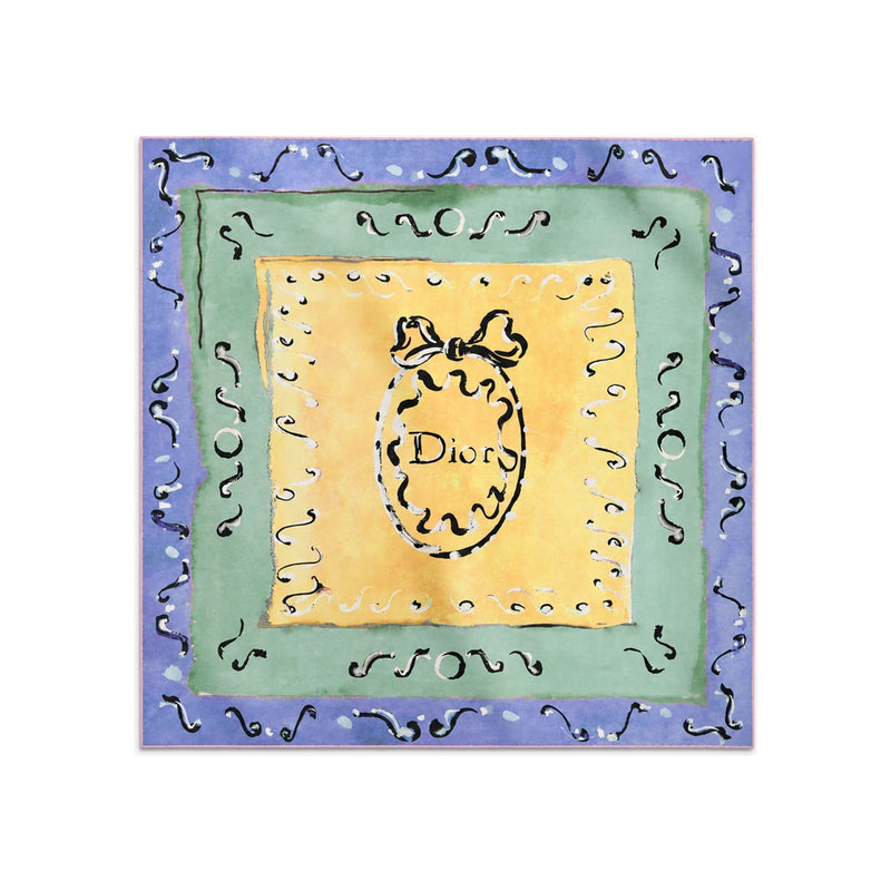 DIOR Dioriviera Delicate Ribbon 70cm Silk Twill Scarf Multicol 64TC070D6114 C218