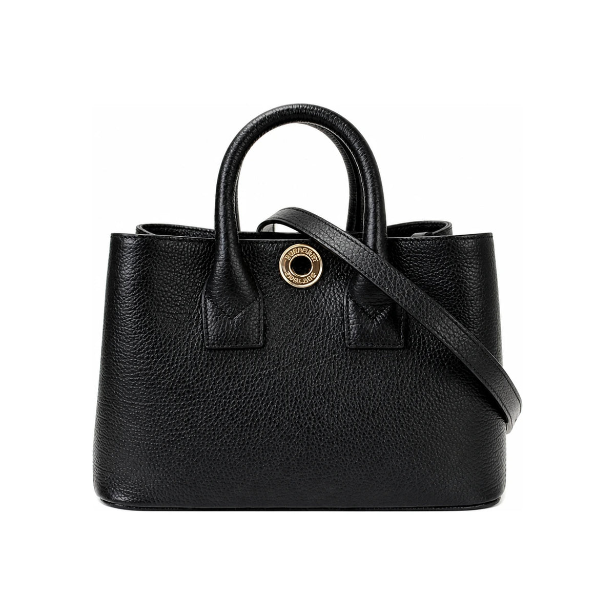 BURBERRY Vintage Check Leather Mini Tote Bag