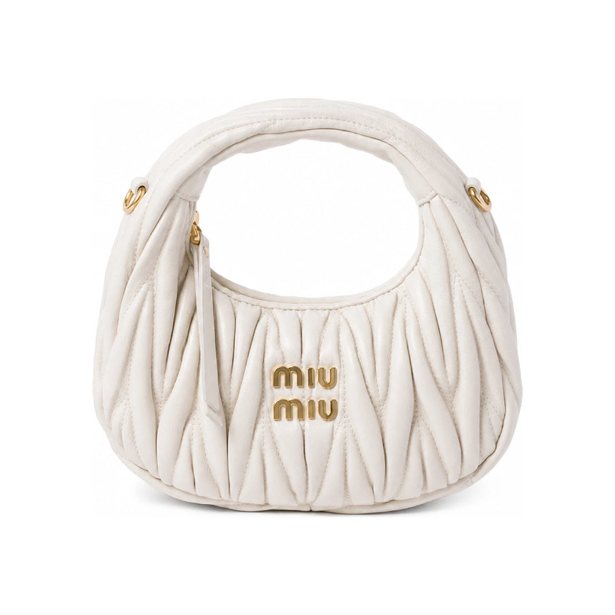Miu Miu Black Matelassé Leather Clutch Bag