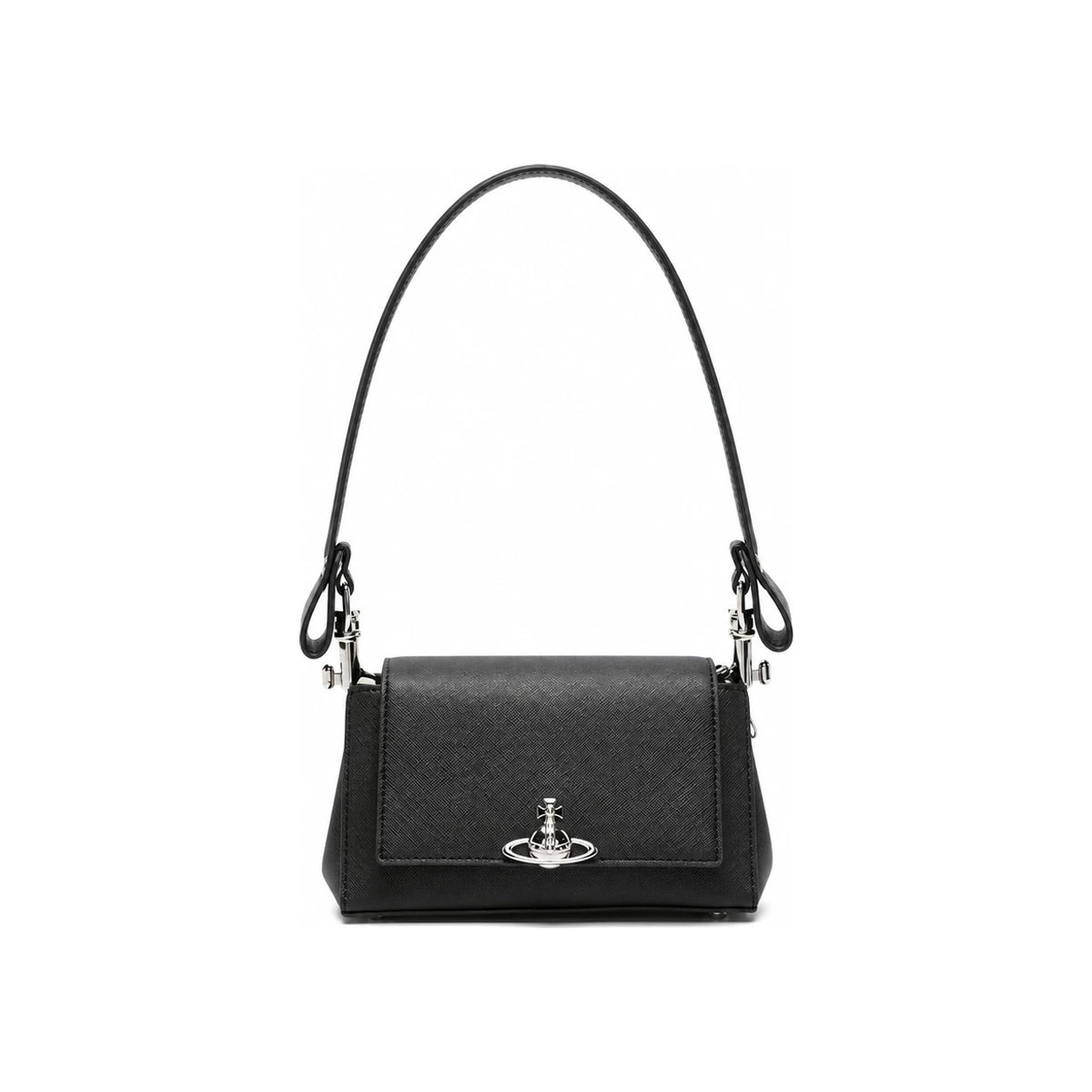 Vivienne Westwood Hazel Vegan Bio-Green Saffiano Small Chain Shoulder Bag