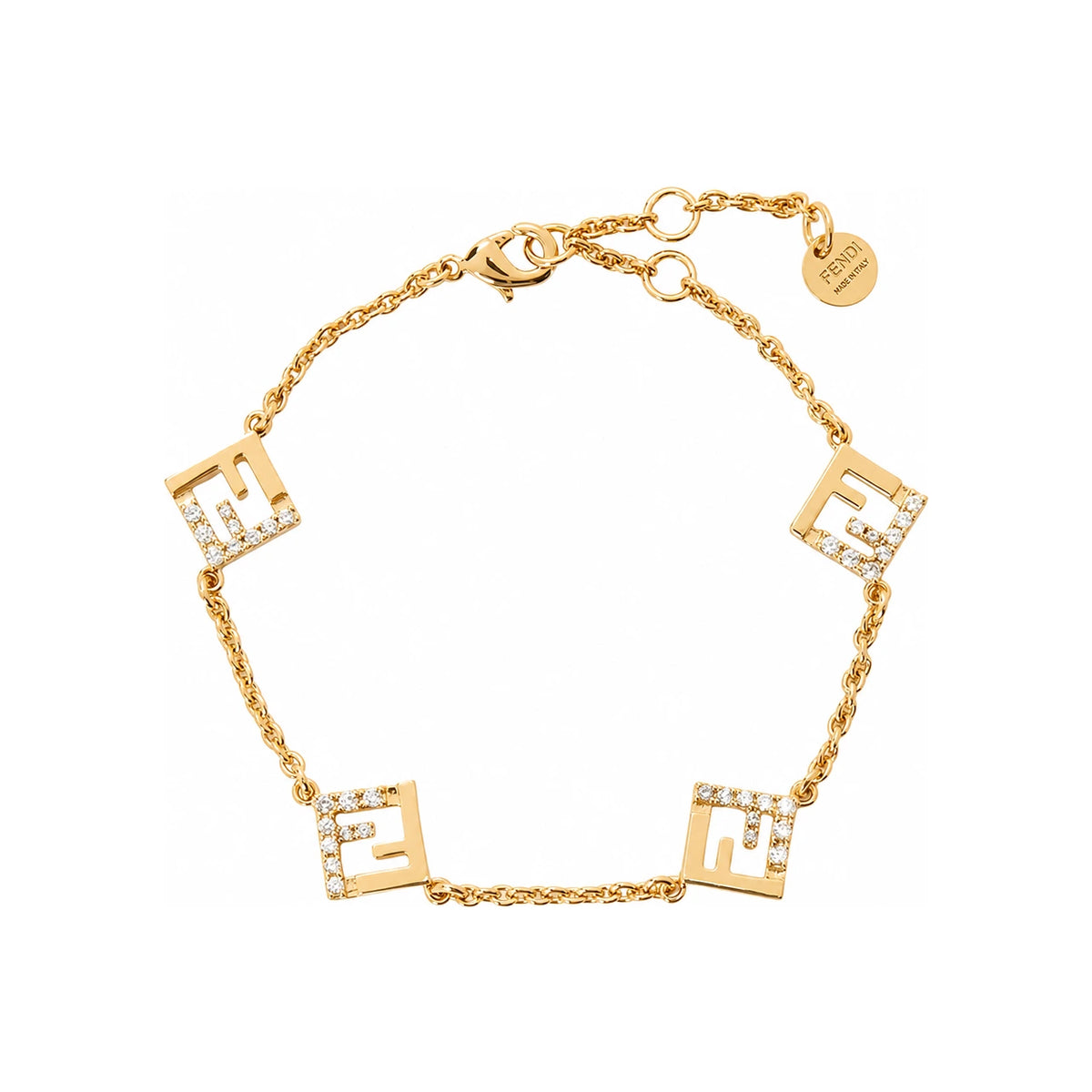 FENDI Forever Chain Bracelet for Women Gold-Tone