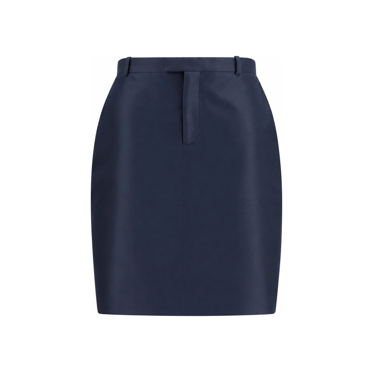 GUCCI Blue Wool Blend Mini Skirt