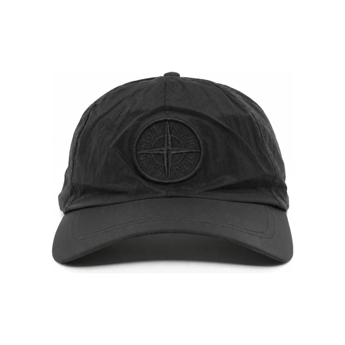 STONE ISLAND Metal Nylon Black Baseball Cap Unisex