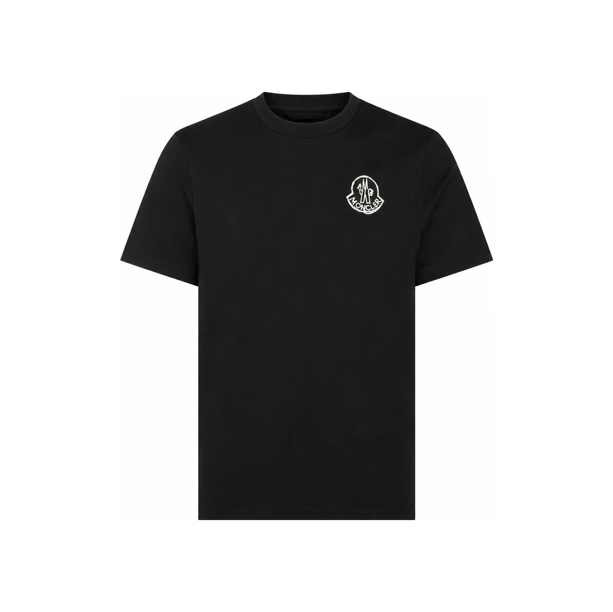 Moncler Black Cotton Short Sleeve T-Shirt Men