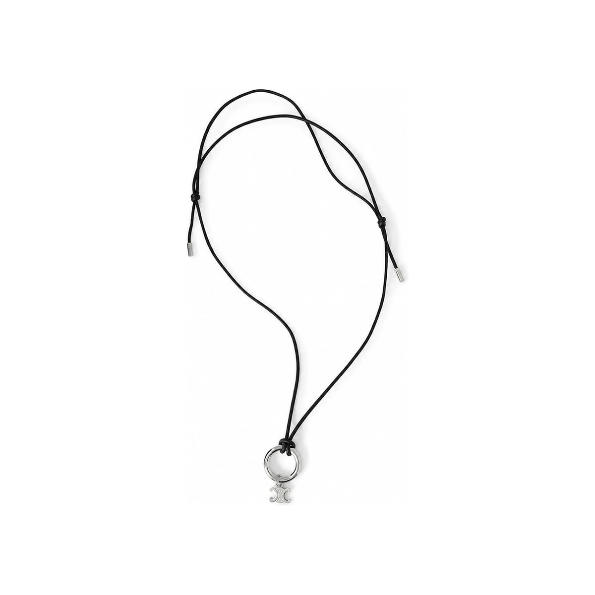 CELINE Silver-Tone Pendant Necklace for Men