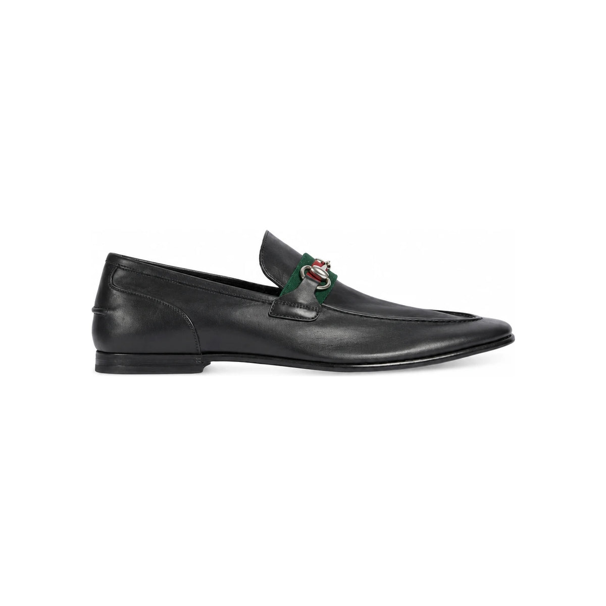 GUCCI Black Leather Loafers for Men