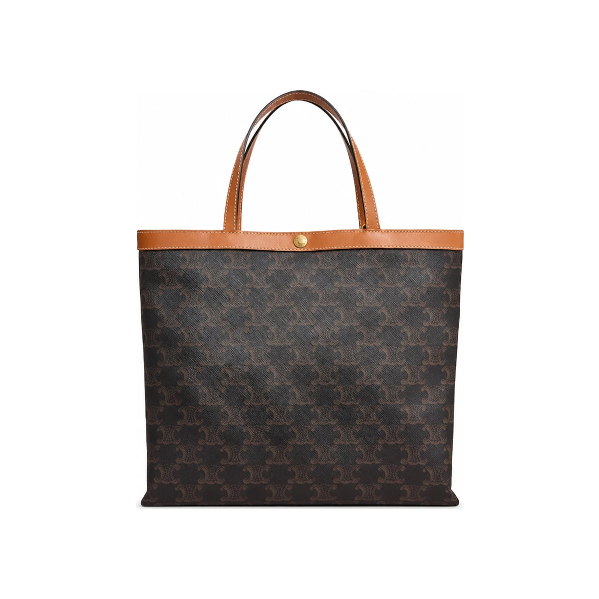 CELINE Small Square Cabas Triomphe Canvas Shoulder Bag