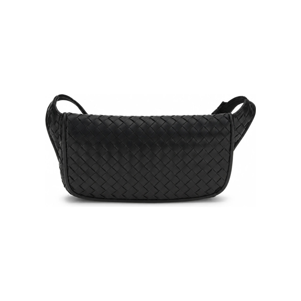 Bottega Veneta Black Leather Belt Bag