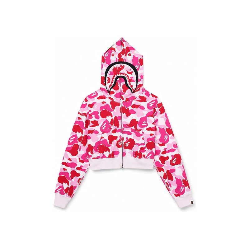 BAPE Women’s ABC Camo Shark Full Zip Hoodie Blue 001 ZPM 302301