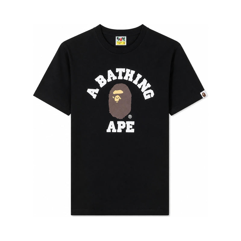 BAPE College Logo Short Sleeve T-Shirt Black Unisex