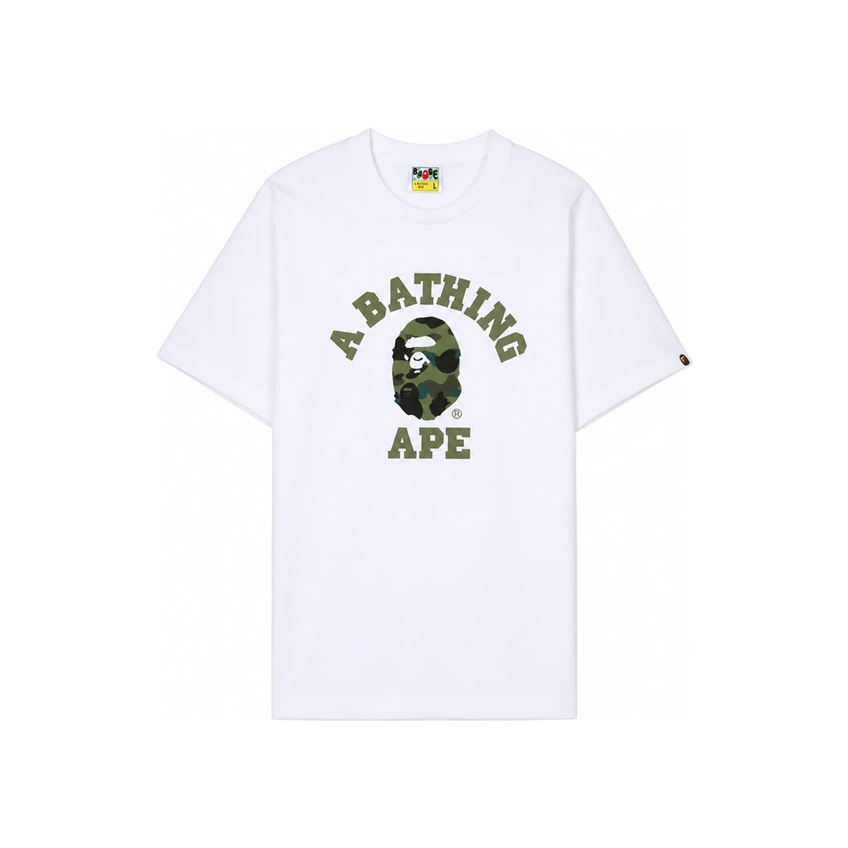 BAPE First Camo College Men’s T-Shirt 001TEM301013MWHO