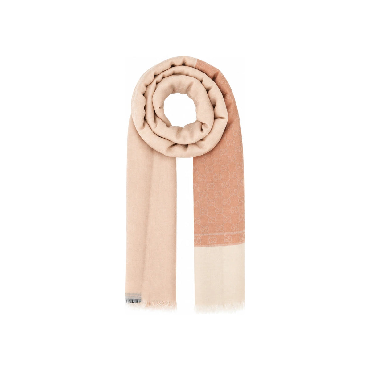 GUCCI Wool Cashmere Scarf Pink Women's Scarf Accessory