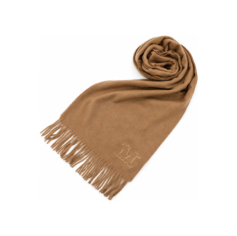 Max Mara cashmere scarf with M logo women’s muffler 2624546311 013 WSDALIA