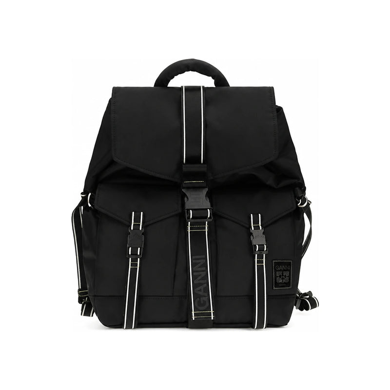 GANNI Recycled Nylon Sport Backpack Black Women’s