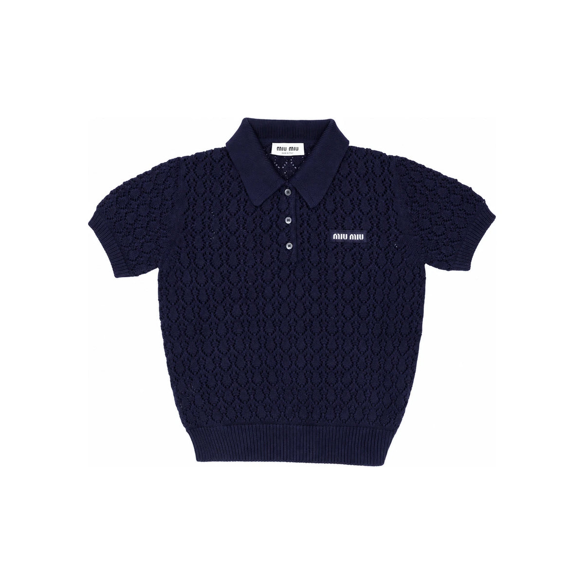 Miu Miu Cotton Polo Shirt MML06V 191A F0008
