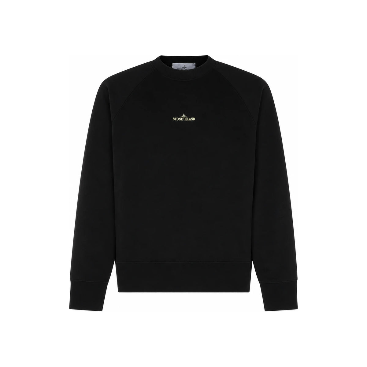 STONE ISLAND Cotton Fleece Men's Sweatshirt Black
