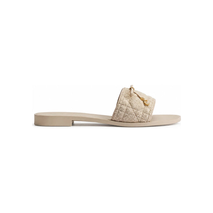 DIOR Cannage Slide Trench Sponge-Effect Technical Fabric Pumps KCO670SOG S23T