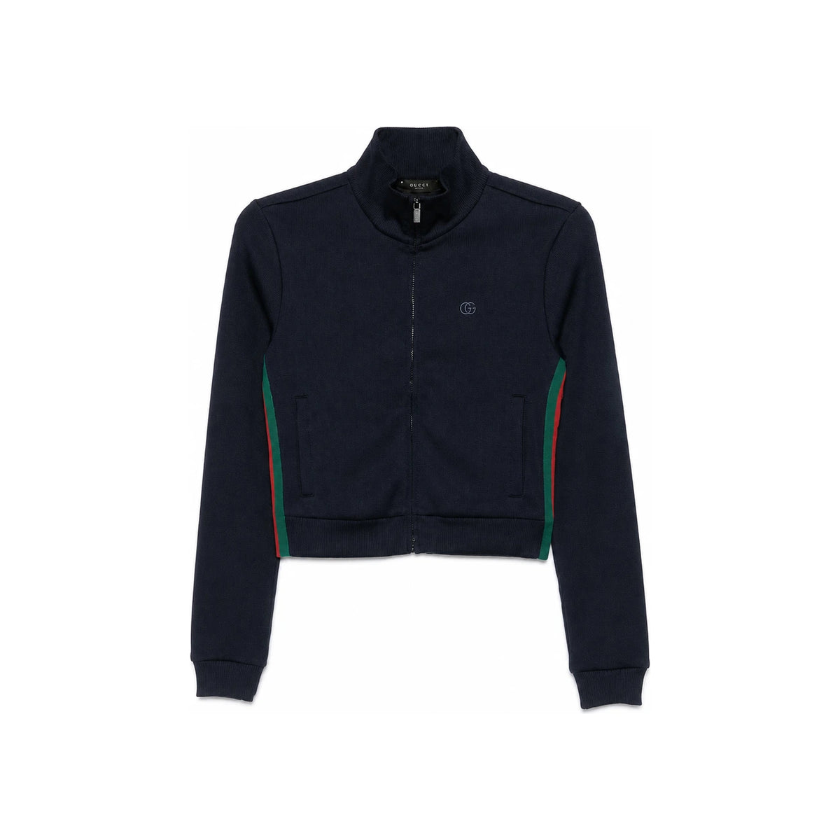 GUCCI Zip-Up Knit Sweater FW26 Navy