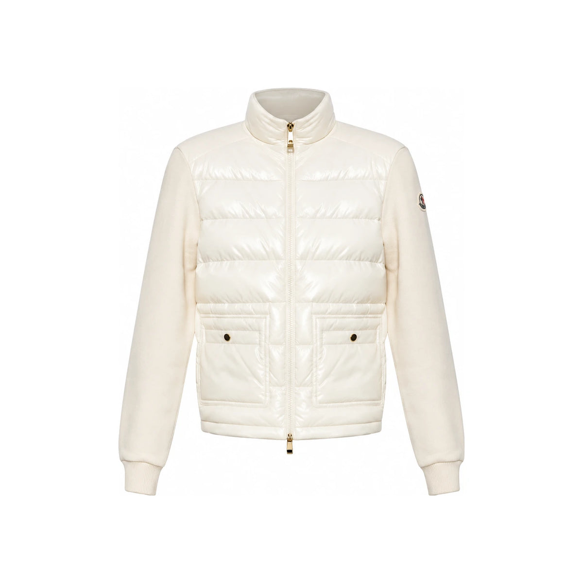 Moncler White Down Puffer Jacket for Women