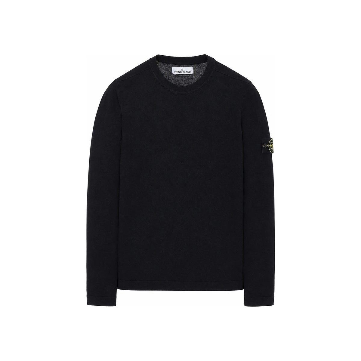 STONE ISLAND Dark Navy Patch Logo Crewneck Knit Sweater for Men
