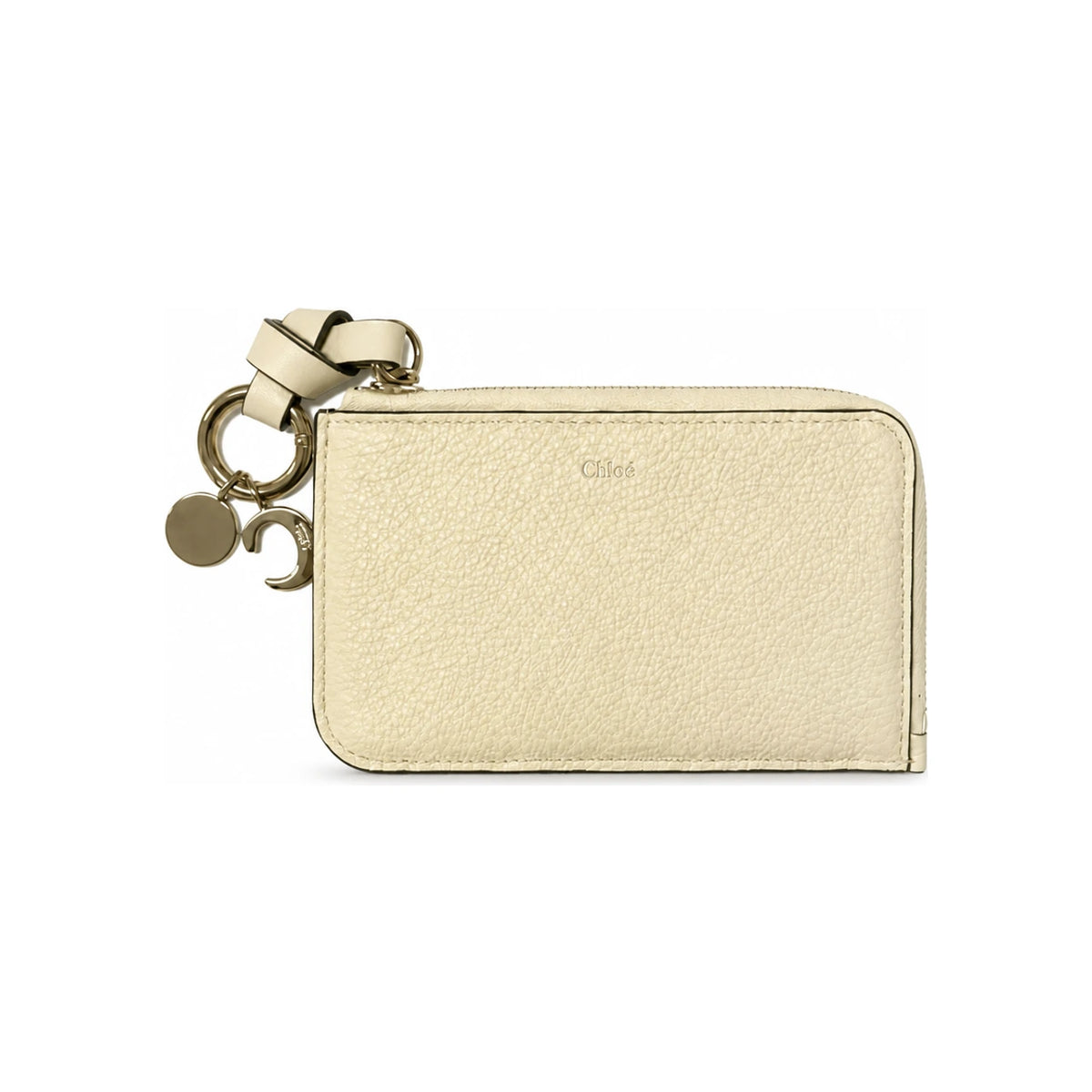 Chloe Alphabet Small Coin Card Holder Quiet Yellow CHC21WP944F57 755