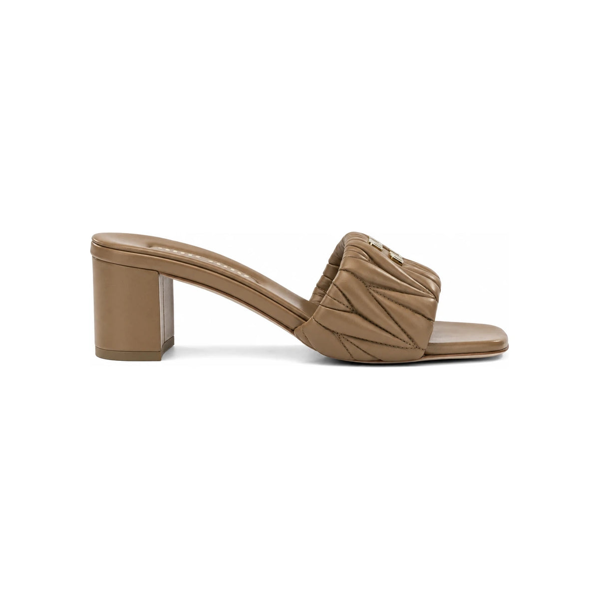Miu Miu Leather Sandals Women’s Black Slide Sandals