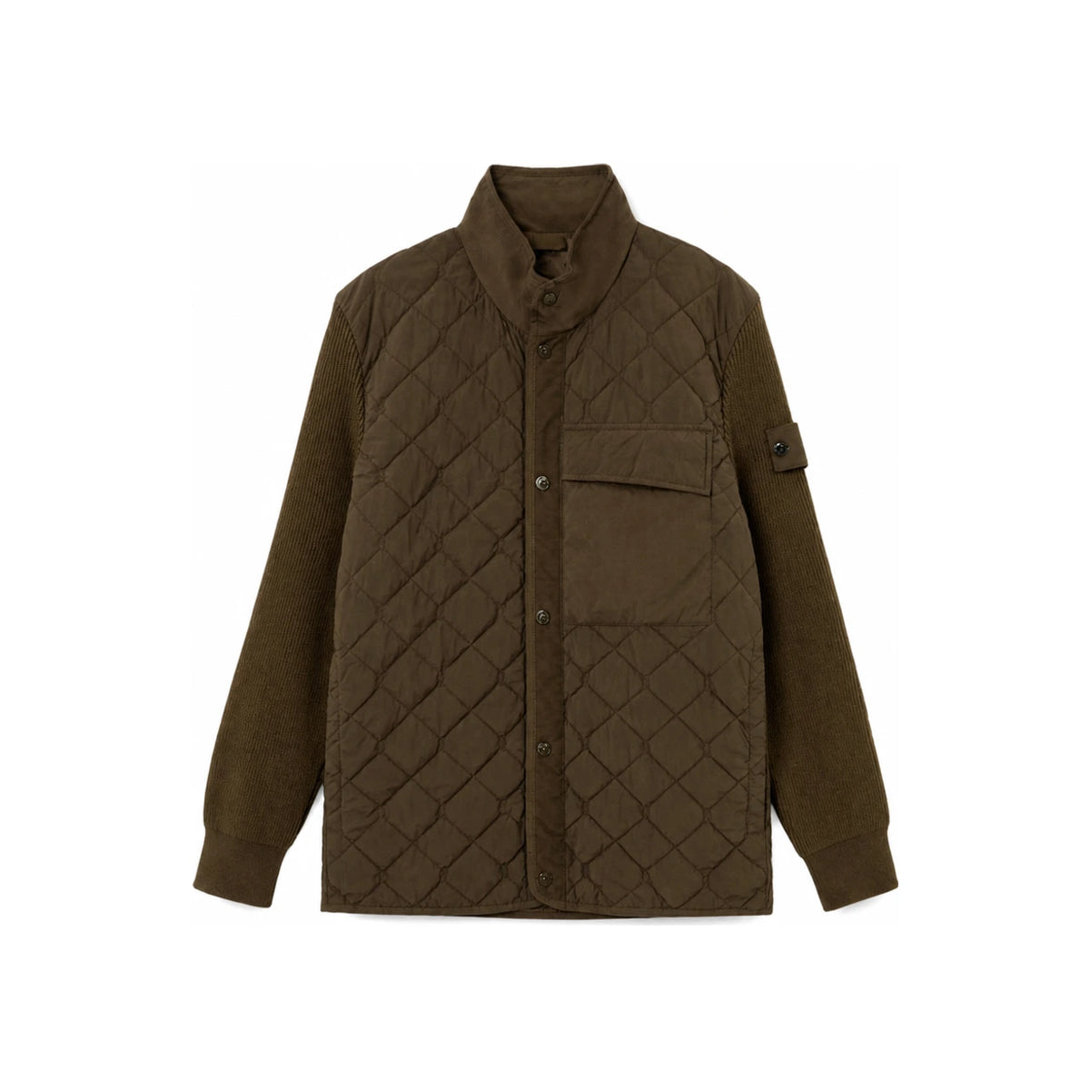 STONE ISLAND Ghost Piece Knit Padded Jacket Men Beige