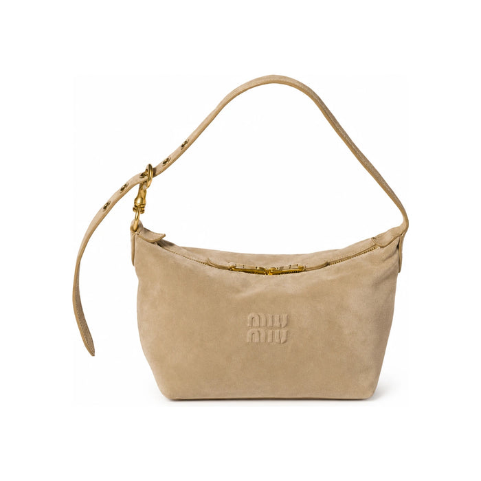 Miu Miu Suede Spirit Leather Shoulder Bag